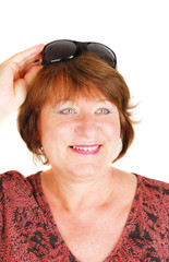 Happy woman with sunglasses