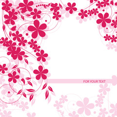 abstract floral background with place for your text