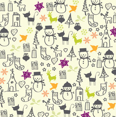 vector - christmas card with graphic elements