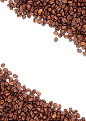 Brown roasted coffee beans