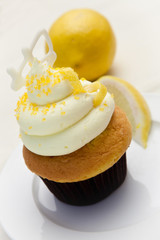 Lemon Frosted Cupcake