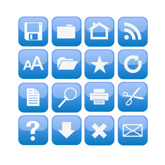 vector web glossy buttons