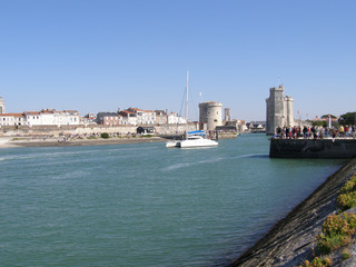 Fototapeta na wymiar Départ voilier mini-transat La Rochelle-Bahia