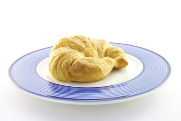 Croissant on a Plate