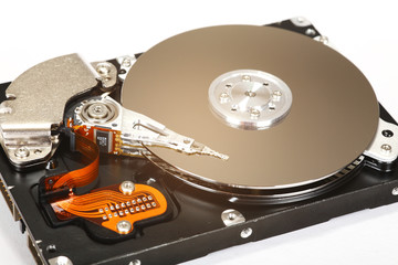 Innenansicht einer Hard Disc..