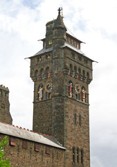 clock tower, Cardiff castle