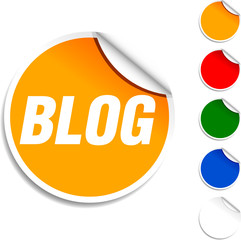 Blog  sheet icon. Vector illustration