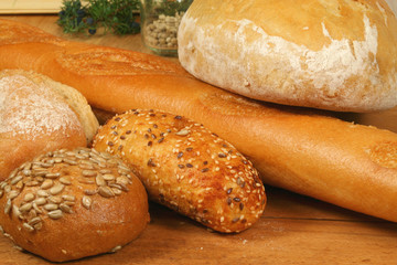Fresh bread - different kinds