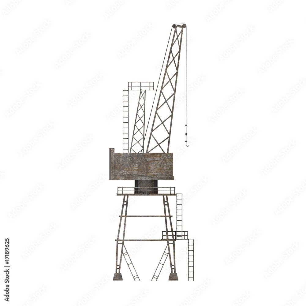 Poster land crane