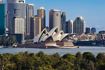 Peel and stick wall murals Sydney Sydney Opera House and Skyline