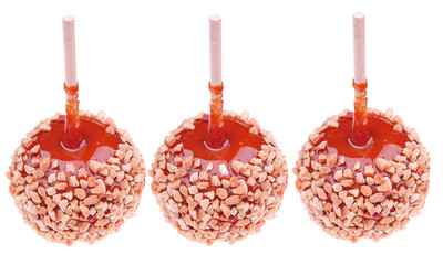 caramel and nut apples