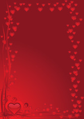 vector love frame
