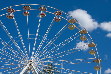 Ferris Wheel and clouds