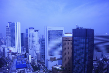 Fototapeta premium 大阪のビル街