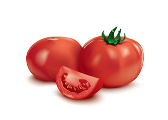 fresh and ripe tomatoes
