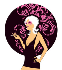 Elegance beauty girl