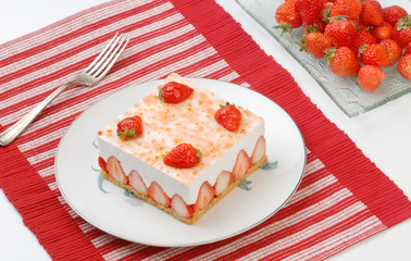 Strawberry mousse
