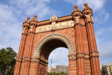 Fototapeta na wymiar Barcelona - Triumphal Arch