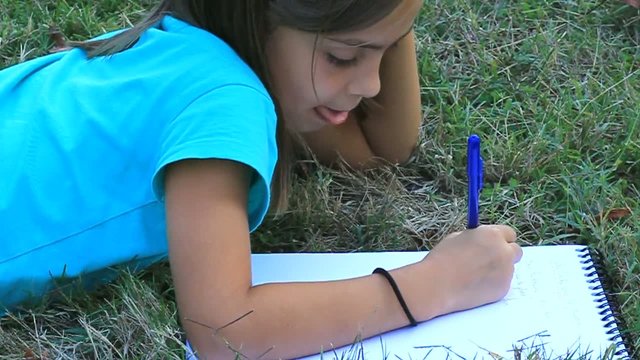 po&eacute;sie dans l'herbe