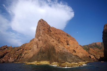 Fototapeta na wymiar Corse, réserve naturelle de la Scandola