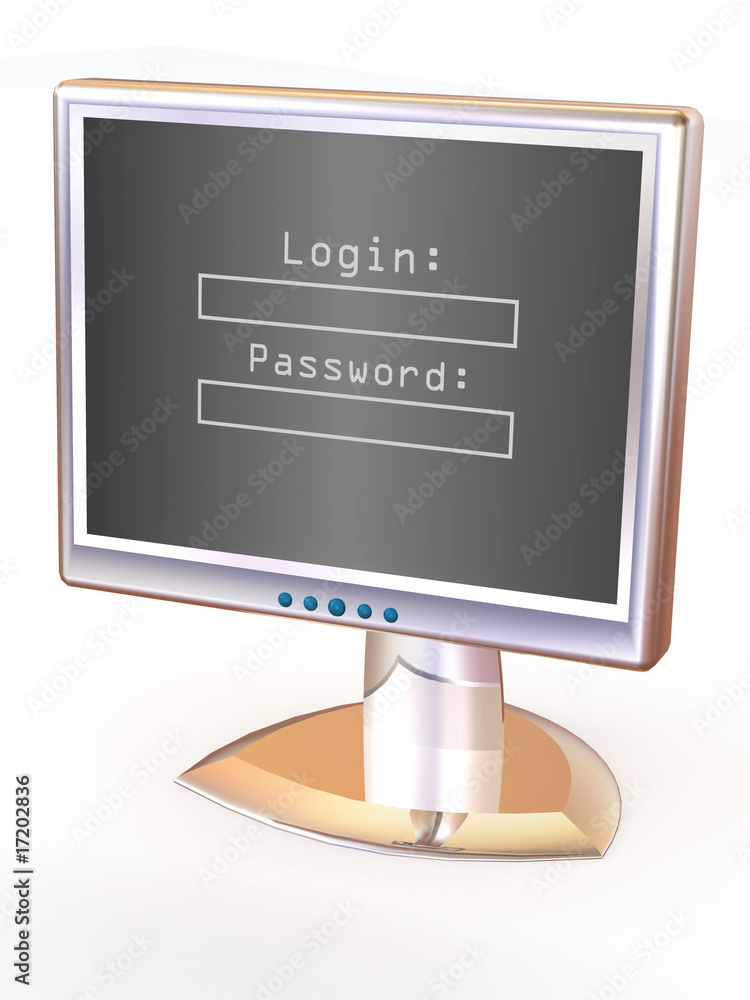 Poster Monitor with Login and password