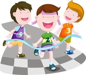 runner winning the race