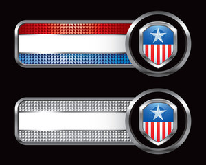 Patriotic icon on specialized banners