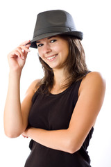 Fototapeta premium woman in hat