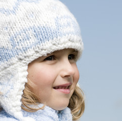 Little girl winter portrait
