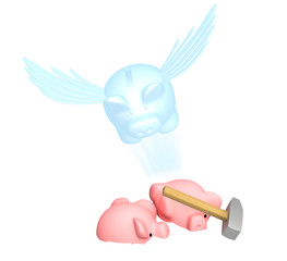 Spirit of piggy bank