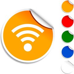 Rss  sheet icon. Vector illustration