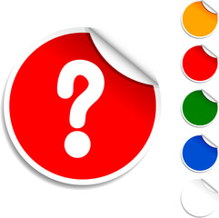 Question  sheet icon. Vector illustration