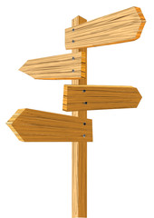 Pointer in different directions. Vector illustration.