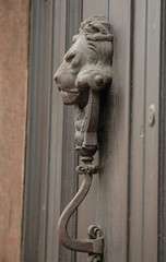 Antique style Lion Head Door Handle