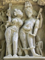 King and Queen, Khajuraho temples, Madhya Pradesh, India