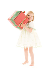 girl with gift box