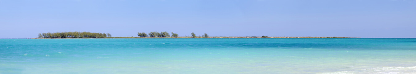 Fototapeta premium Cayo coco beach panorama, cuba