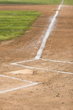 Home Plate and Batter's Box
