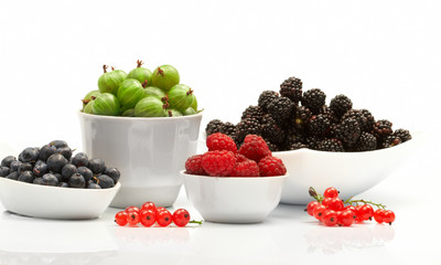 berry in the glass container