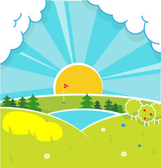 Naklejka premium Happiness vector background.