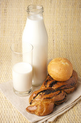 Buns and milk