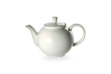 white teapot