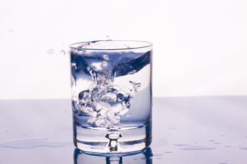 Mineral water with ice