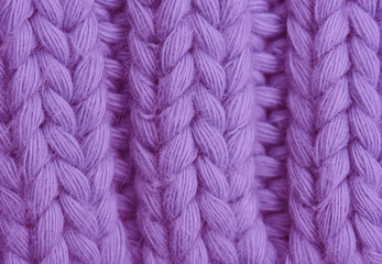 Macro of a woolen Pattern