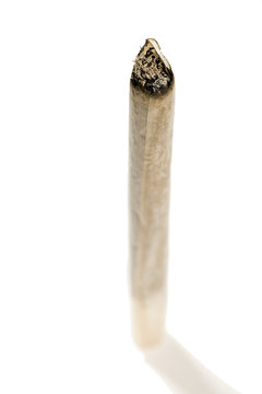 cigarette roul&eacute;e sur fond blanc