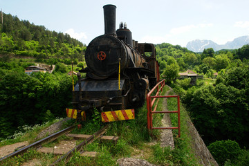 Old steam locomotive