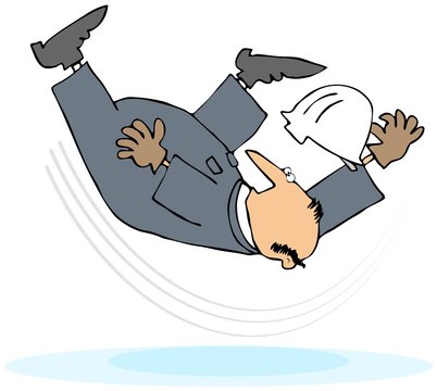 Worker Taking A Slip And Fall