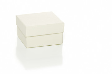 Gift box on white