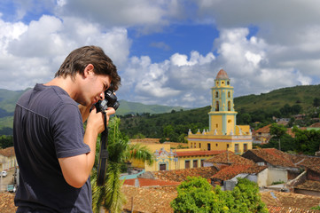 Photographer in Trinidad, cuba