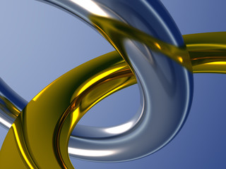 two metal rings